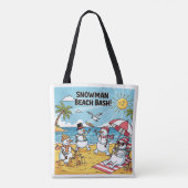 Tote Bag Snowman Beach Bash (Dos)