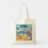 Tote Bag Snowman Beach Bash (Dos)
