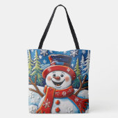 Tote Bag Snowman enthousiaste (Dos)