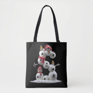 Tote Bag Snowman-minion en forme de S