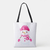 Tote Bag Snowman Wearing (Dos)