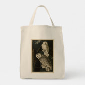 Tote Bag Snowy Owl, John James Audubon's Birds of America (Dos)