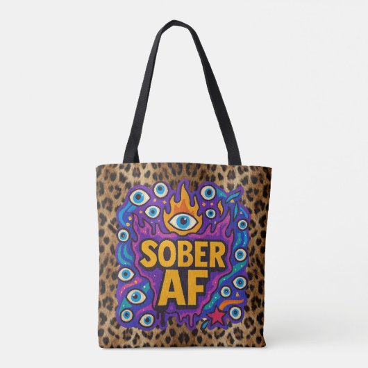 Tote Bag Sober AF -  (Dos)