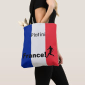 Tote Bag Soccer France, personnalisable (De près)