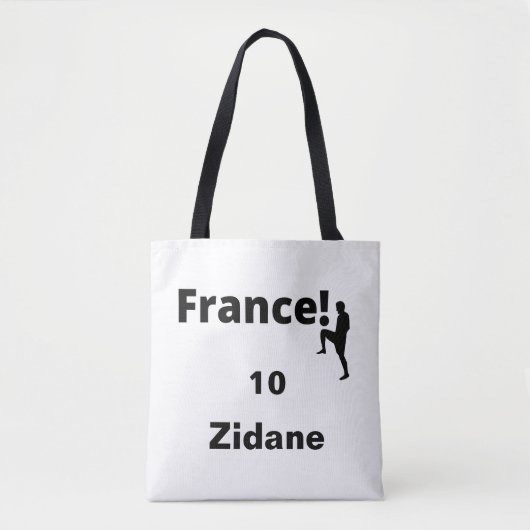 Tote Bag Soccer France, personnalisable (Devant)