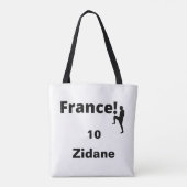 Tote Bag Soccer France, personnalisable (Dos)