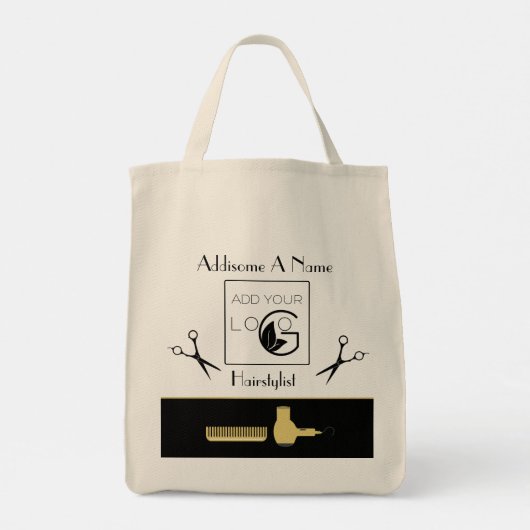 Tote Bag Société de coiffure moderne commerce (Dos)