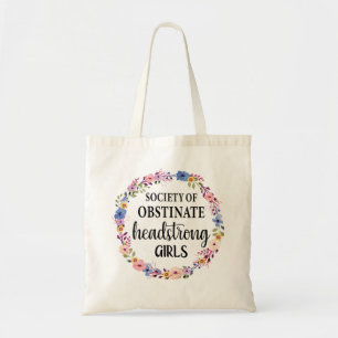 Tote Bag Société Des Filles Obstinées À La Tête