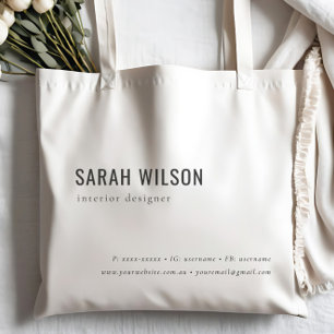 Tote Bag Société promotionnelle personnalisée minimaliste