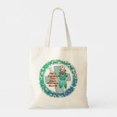 Tote bag Sock Monkey Nurse (Achterkant)