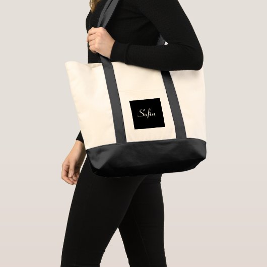 Tote Bag Sofia En Noir Et Blanc IV (Devant (produit))