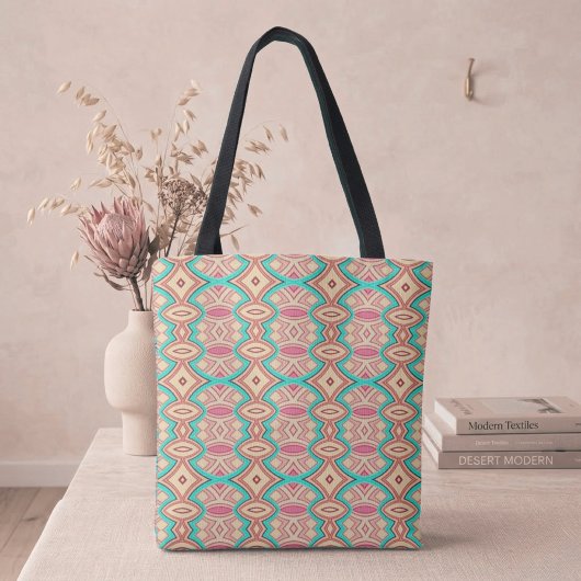 Tote Bag Soft Diamond & Oval Symmetry
