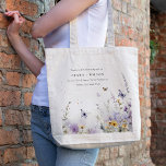 Tote Bag Soft Lilac Fleur sauvage Butterfly Garden Mariage<br><div class="desc">Si vous avez besoin d'un autre produit correspondant ou de la personnalisation,  veuillez envoyer un message via Zazzle.</div>