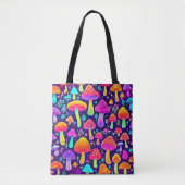 Tote Bag Soft Neon : Patch pour champignon de dessin (Devant)