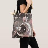 Tote Bag Soft Taupe Rose Moon Warm Neutral Aesthetic (De près)