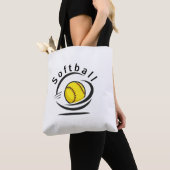 Tote Bag Softball Lover (De près)
