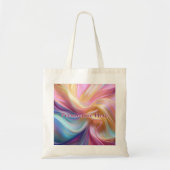 Tote Bag Soie pastel colorée (Devant)