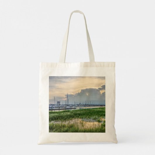 Tote Bag Soirée À Charleston Harbour (Dos)