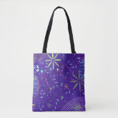 Tote Bag Soirée Crépuscule Violet (Devant)