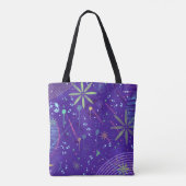 Tote Bag Soirée Crépuscule Violet (Dos)