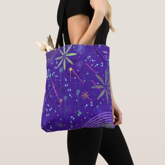 Tote Bag Soirée Crépuscule Violet (De près)