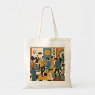 Tote Bag Soirée Dansante Martini du Milieu du Siècle