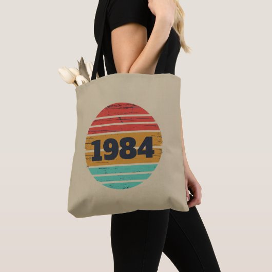 Tote Bag Soirée de 40 ans vintage personnalisée (De près)