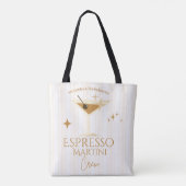 Tote Bag Soirée de Fiançailles au Martini Espresso (Dos)