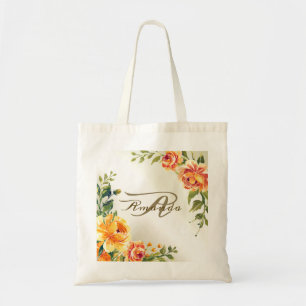Tote Bag Soirée de mariage Monogramme de la femme de ménage