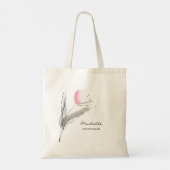 Tote Bag Soirée de mariage pour tulipe rose simple (Dos)