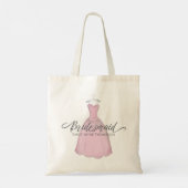 Tote Bag Soirée de mariée rose Pink (Dos)