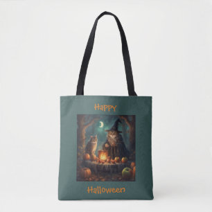 Tote Bag Soirée effrayante d'Halloween dans les bois