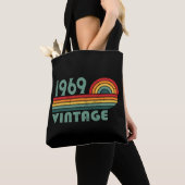Tote Bag Soirée personnalisée vintage de 55 ans (De près)