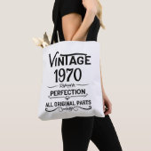 Tote Bag Soirée personnalisée vintage de 55 ans (De près)