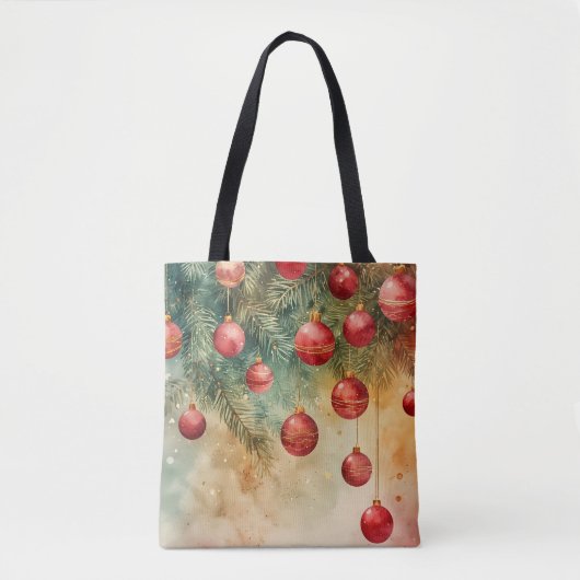 Tote Bag Soirées d'hiver cosy Noël Fourre-tout (Devant)