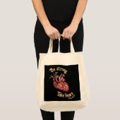 Tote Bag Sois forte, prends les femmes du coeur (Devant (produit))