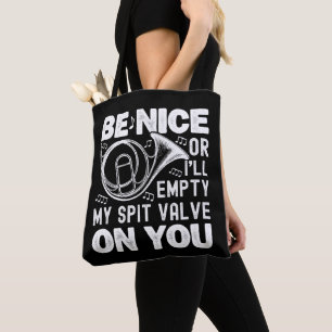 Tote Bag Sois gentil Ou Je Vide Mon Amoureux De La Corne De