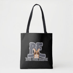 Tote Bag Sois Ton Propre Lapin de Motivation – Mignon