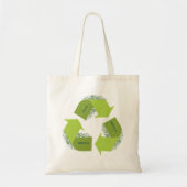 Tote Bag Sois Vert ! Réutiliser, réduire, recycler (Devant)