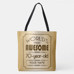 Tote Bag Soixante-dixième monde de célébration