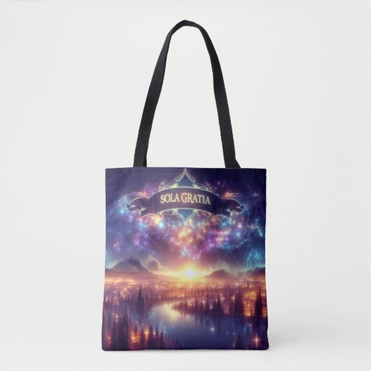 Tote Bag Sola Gratia Grace seule Christian Solas Réformés (Devant)
