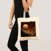 Tote Bag Solar Horizon Fourre-tout - Conception Solarpunk m (Devant (produit))