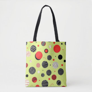 Tote Bag Solar Pop Abstract Geometric