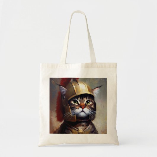 Tote Bag Soldat Spartan Cat (Devant)