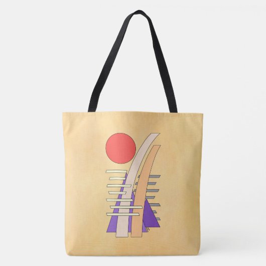 Tote Bag Soleil abstrait, ombres, reflets et structures (Devant)