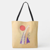 Tote Bag Soleil abstrait, ombres, reflets et structures (Dos)