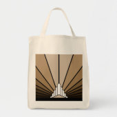 Tote Bag Soleil Art déco bronzé (Devant)
