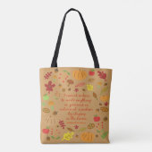 Tote Bag Soleil automnal (Dos)