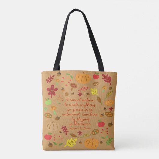 Tote Bag Soleil automnal (Dos)