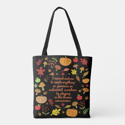 Tote Bag Soleil automnal (Dos)